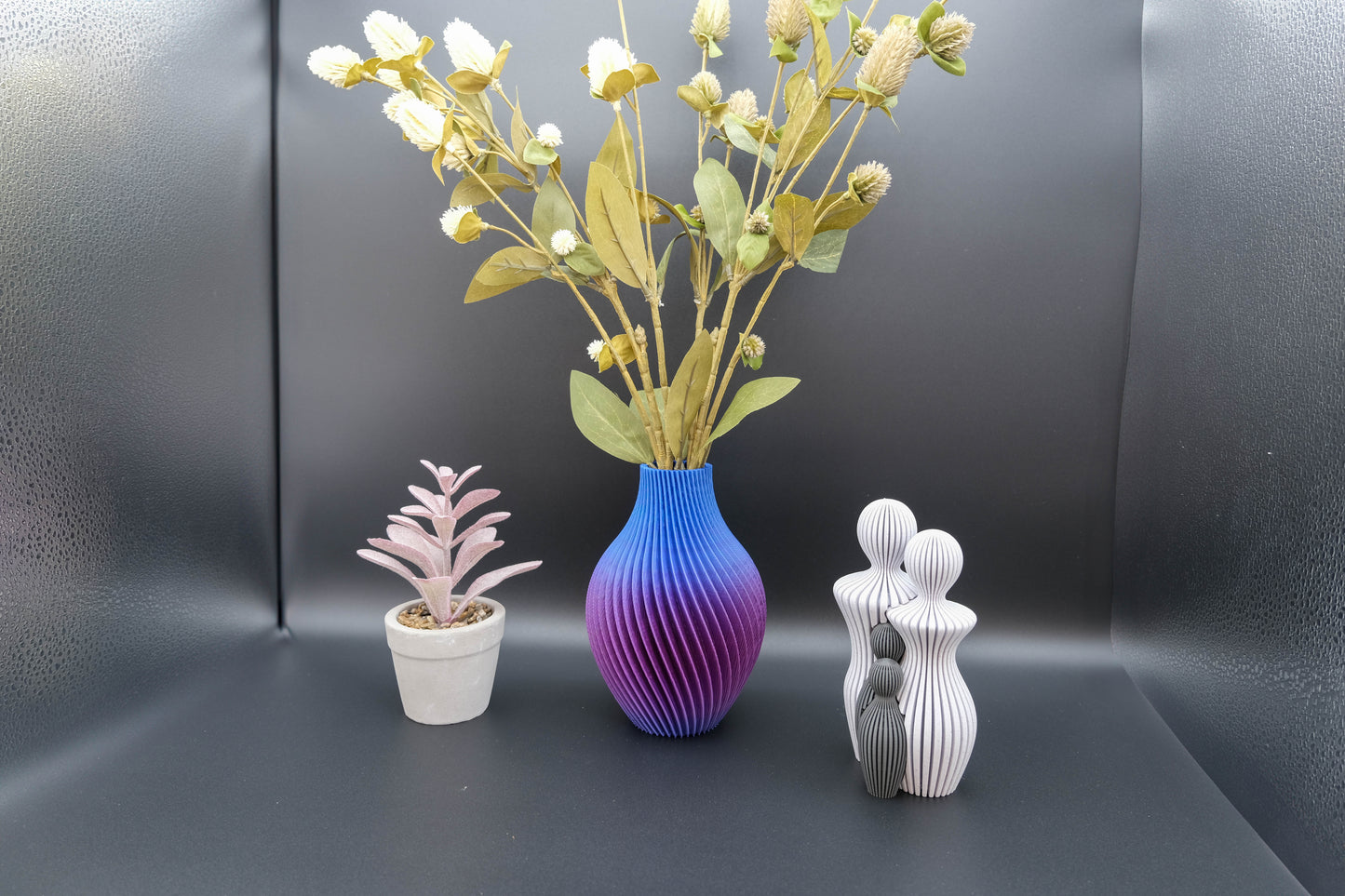 mehrfarbige Blumenvase