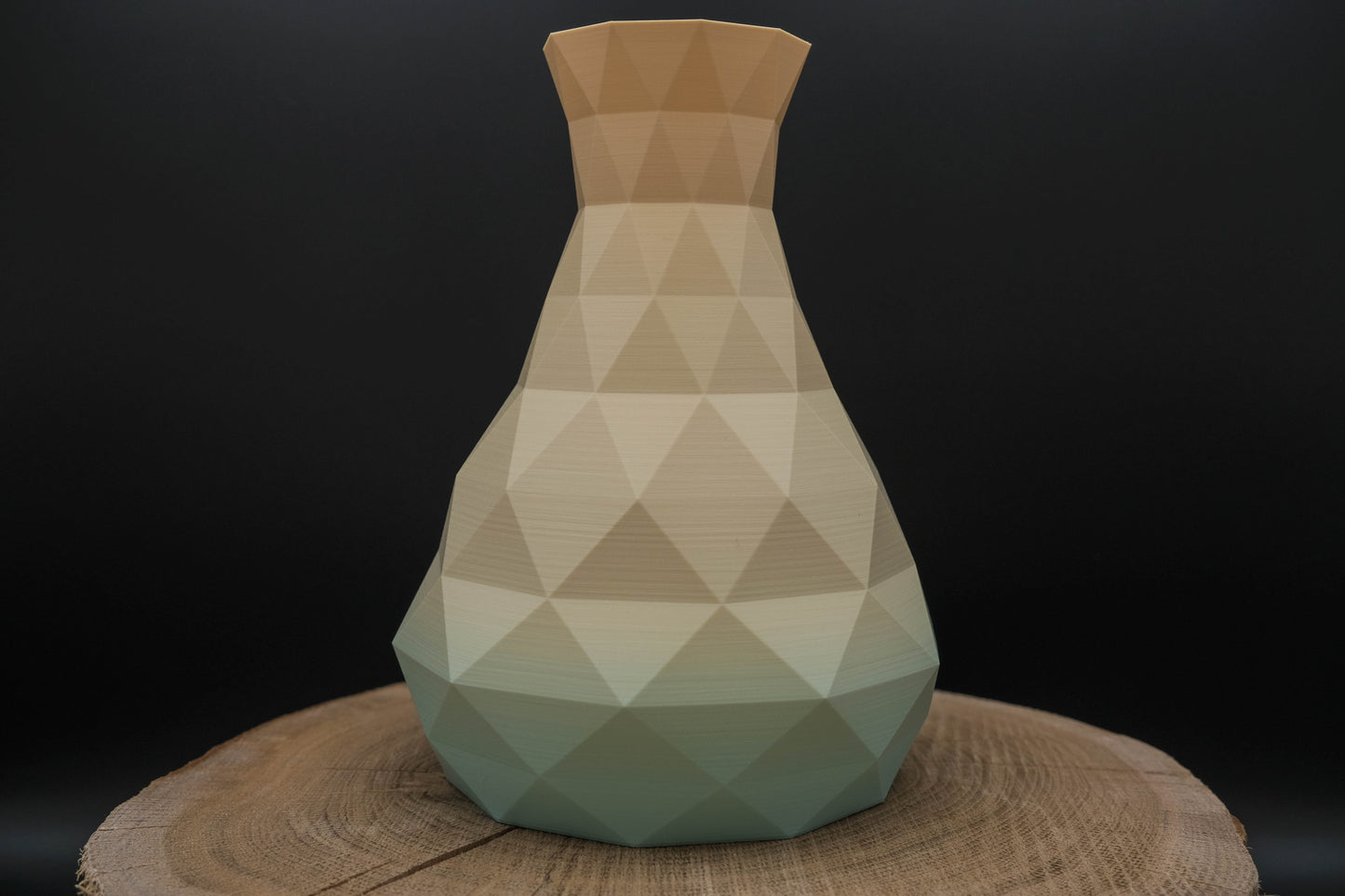 PolygonVase „Desert Fade“ – Für Trockenblumen