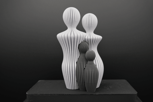 👨‍👩‍👧‍👦 3D-gedruckte Familienfigur