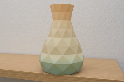 PolygonVase „Desert Fade“ – Für Trockenblumen