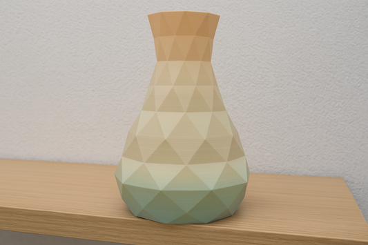 PolygonVase „Desert Fade“ – Für Trockenblumen